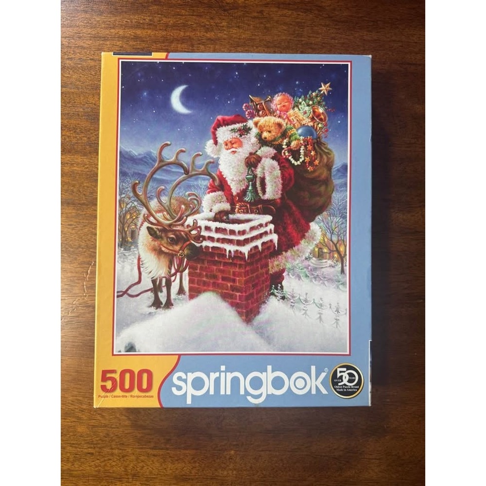500 piece Springbok Santa puzzle New - Picture 2 of 4